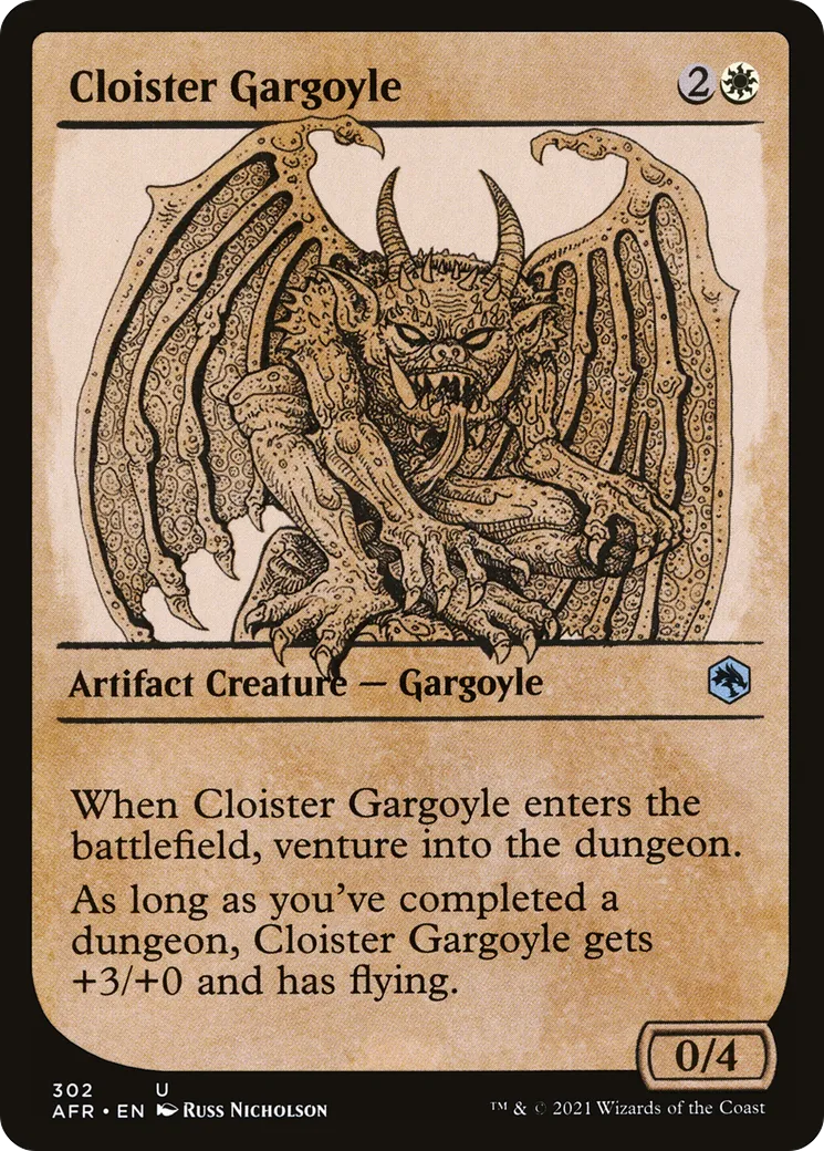Cloister Gargoyle — Adventures in the Forgotten Realms — Magic: The Gathering