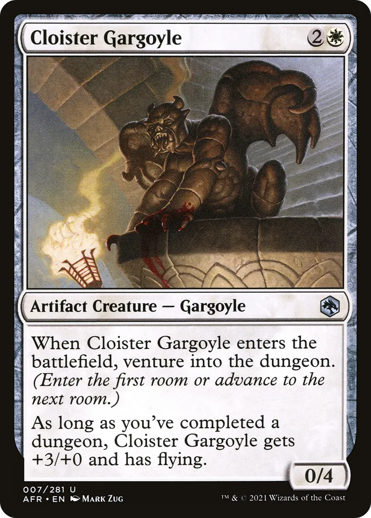 Cloister Gargoyle — Adventures in the Forgotten Realms — Magic: The Gathering