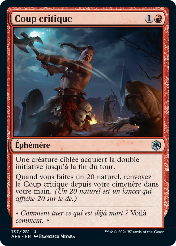 Coup critique — Adventures in the Forgotten Realms — Magic: The Gathering