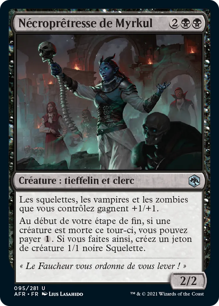 Nécroprêtresse de Myrkul from Adventures in the Forgotten Realms - Magic: The Gathering