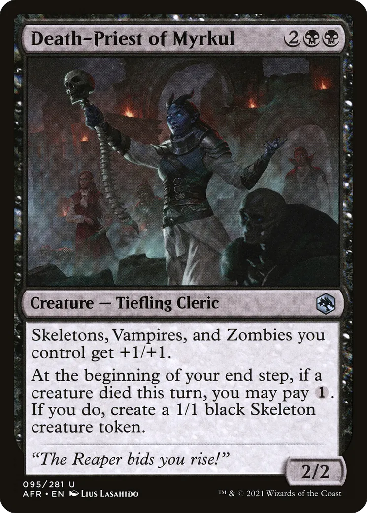 Nécroprêtresse de Myrkul — Adventures in the Forgotten Realms — Magic: The Gathering