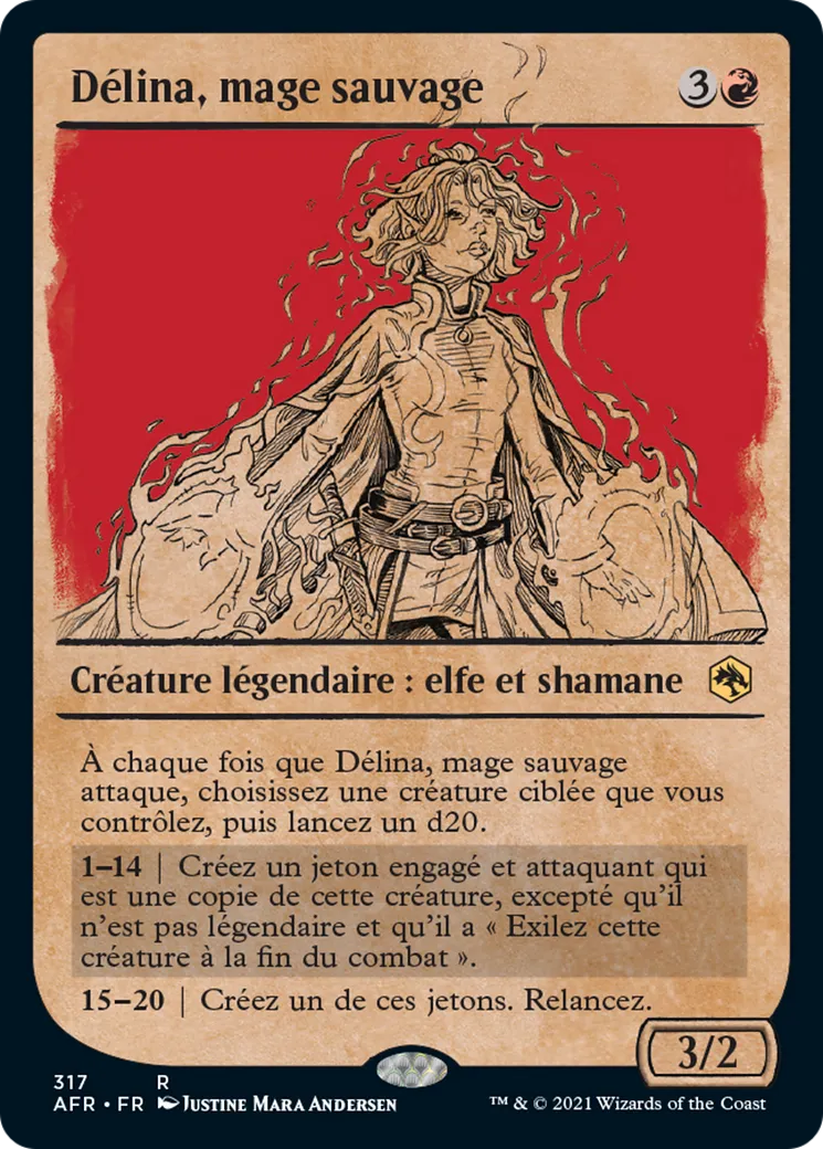 Délina, mage sauvage — Adventures in the Forgotten Realms — Magic: The Gathering