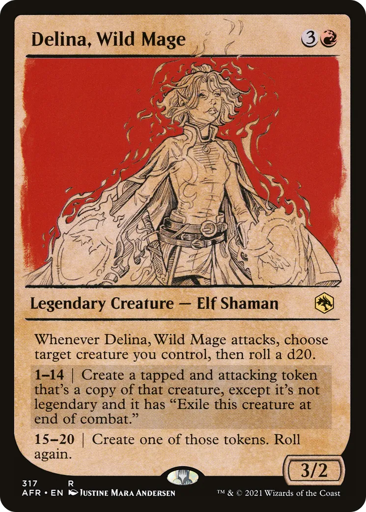 Delina, Wild Mage from Adventures in the Forgotten Realms - Magic: The Gathering