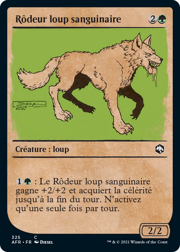 Rôdeur loup sanguinaire — Adventures in the Forgotten Realms — Magic: The Gathering