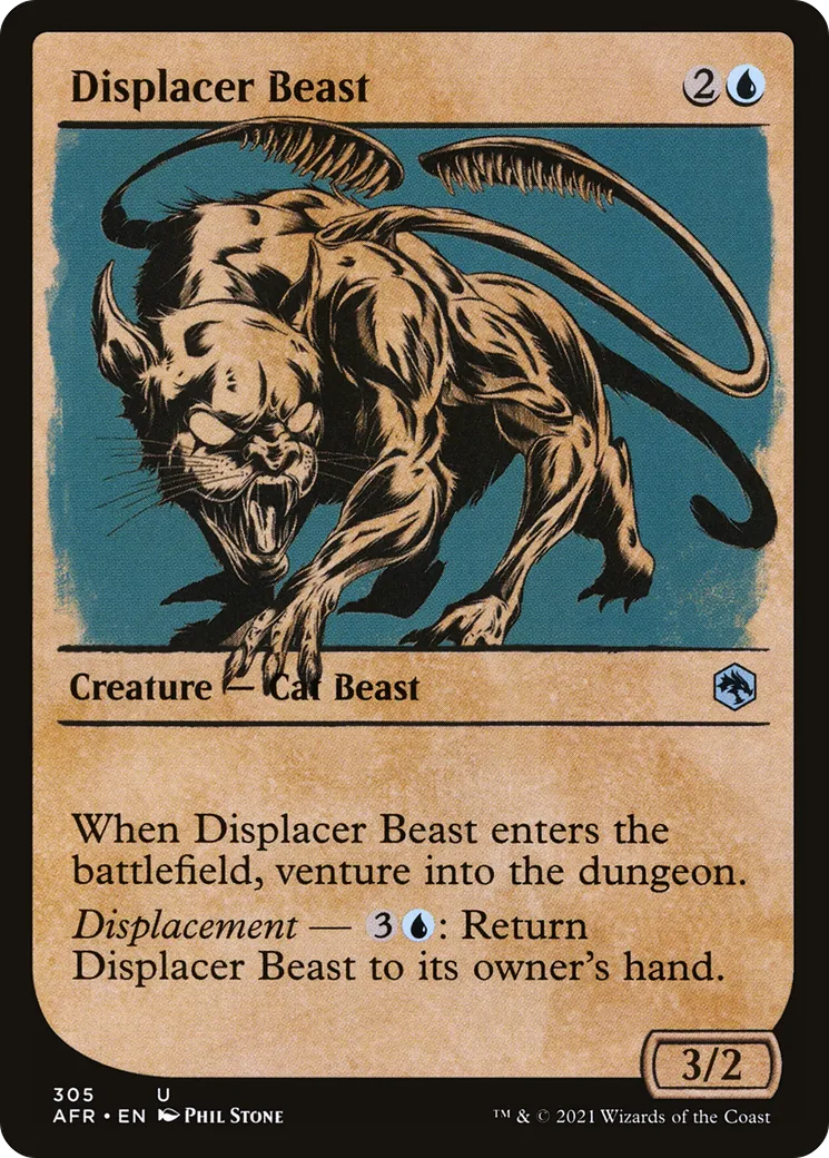 Displacer Beast — Adventures in the Forgotten Realms — Magic: The Gathering