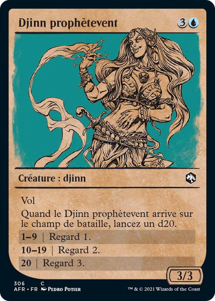 Djinn prophètevent — Adventures in the Forgotten Realms — Magic: The Gathering