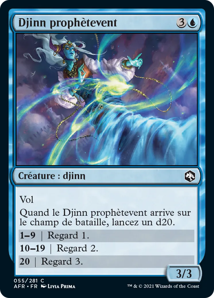 Djinn prophètevent — Adventures in the Forgotten Realms — Magic: The Gathering
