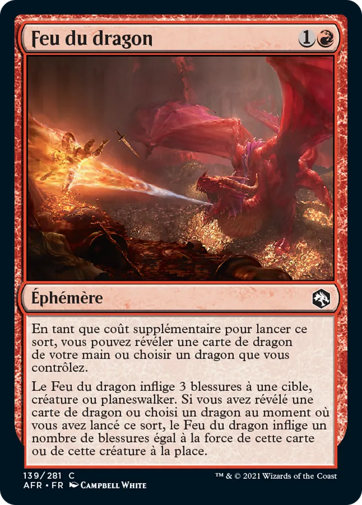 Feu du dragon — Adventures in the Forgotten Realms — Magic: The Gathering