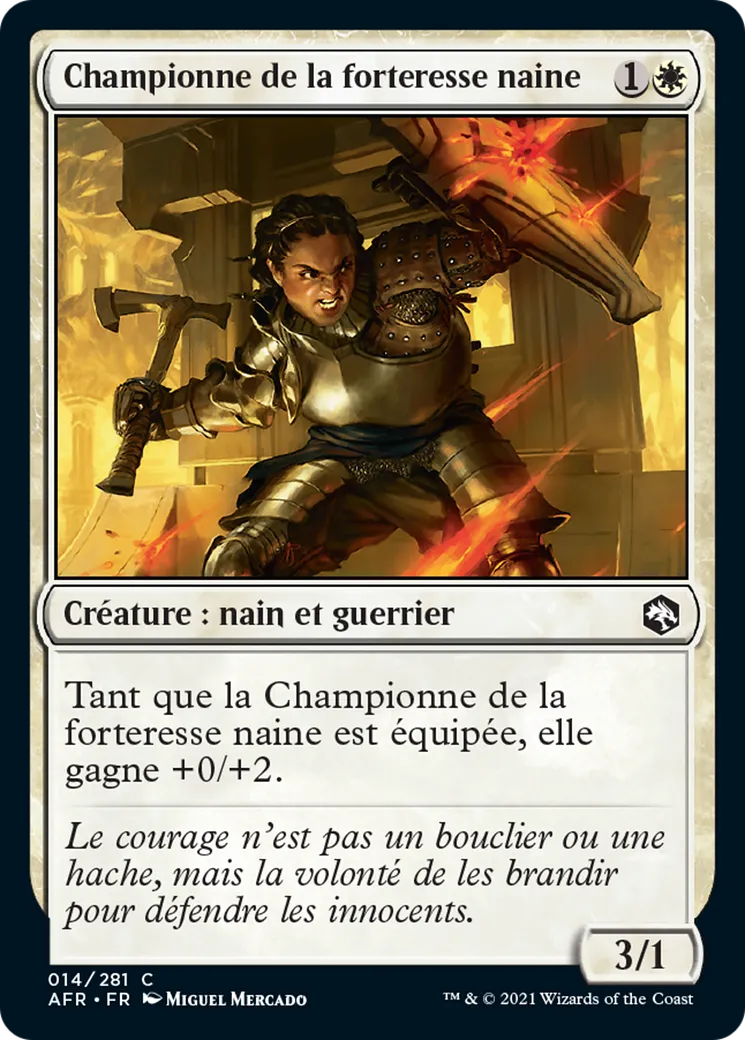 Championne de la forteresse naine — Adventures in the Forgotten Realms — Magic: The Gathering