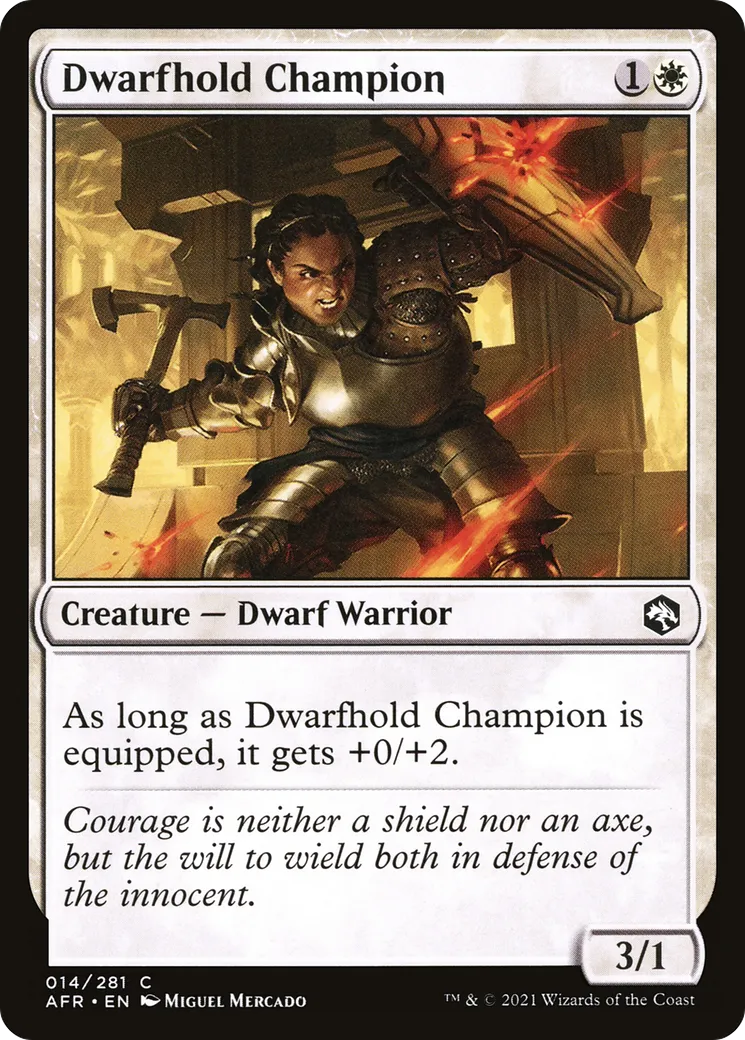 Championne de la forteresse naine — Adventures in the Forgotten Realms — Magic: The Gathering