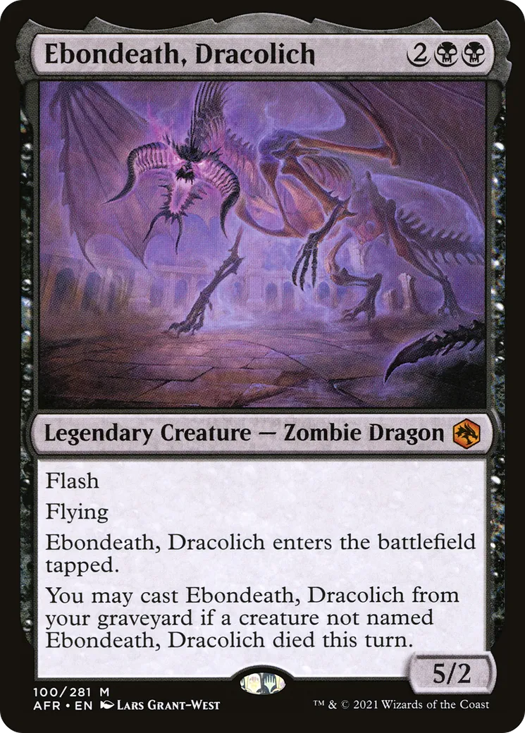 Ebondeath, Dracolich — Adventures in the Forgotten Realms — Magic: The Gathering