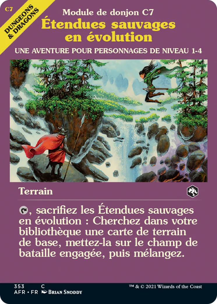 Étendues sauvages en évolution from Adventures in the Forgotten Realms - Magic: The Gathering