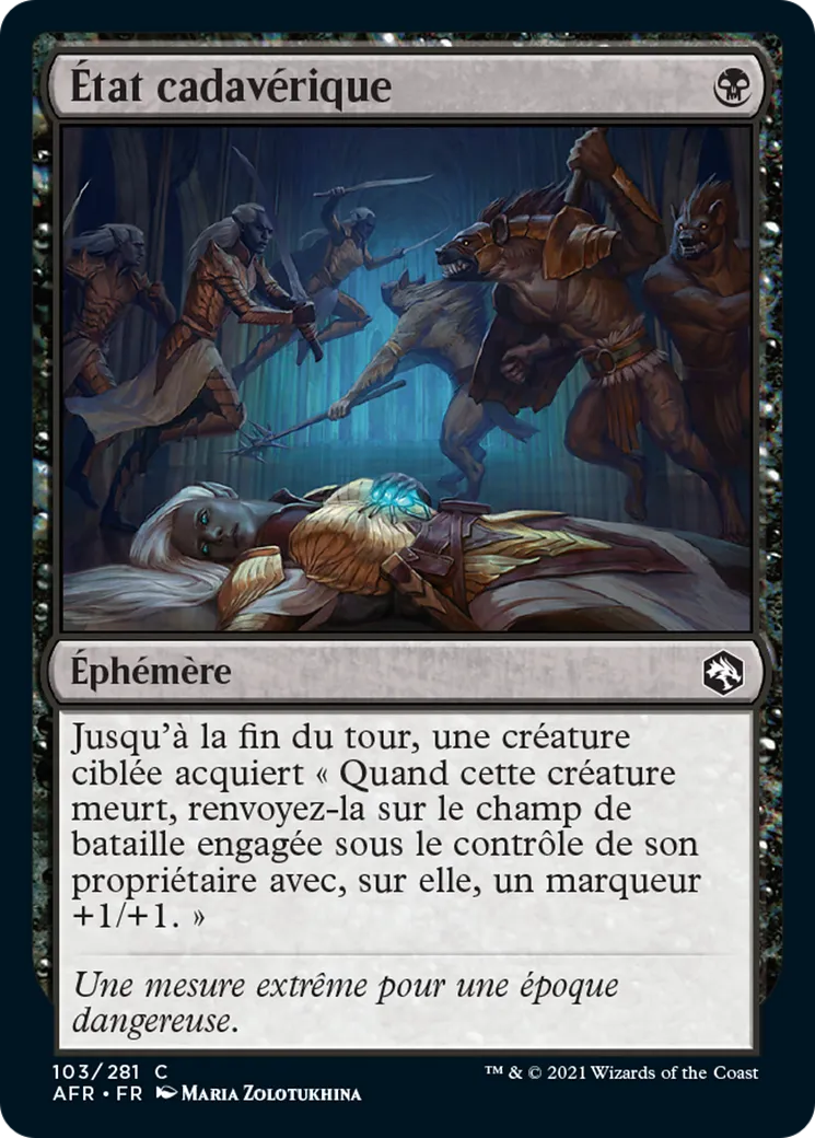État cadavérique — Adventures in the Forgotten Realms — Magic: The Gathering