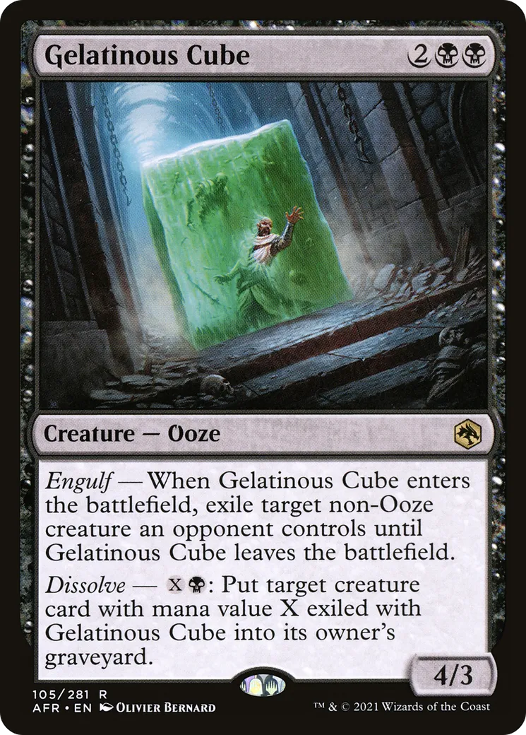 Gelatinous Cube — Adventures in the Forgotten Realms — Magic: The Gathering