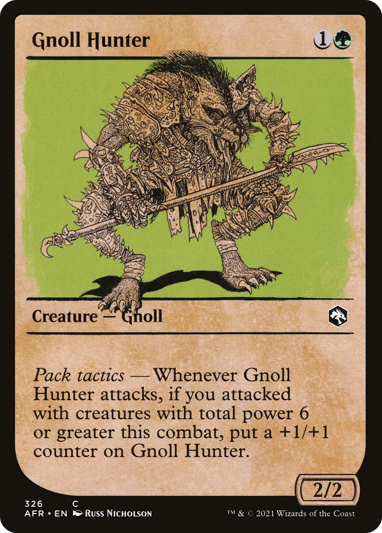 Gnoll Hunter — Adventures in the Forgotten Realms — Magic: The Gathering