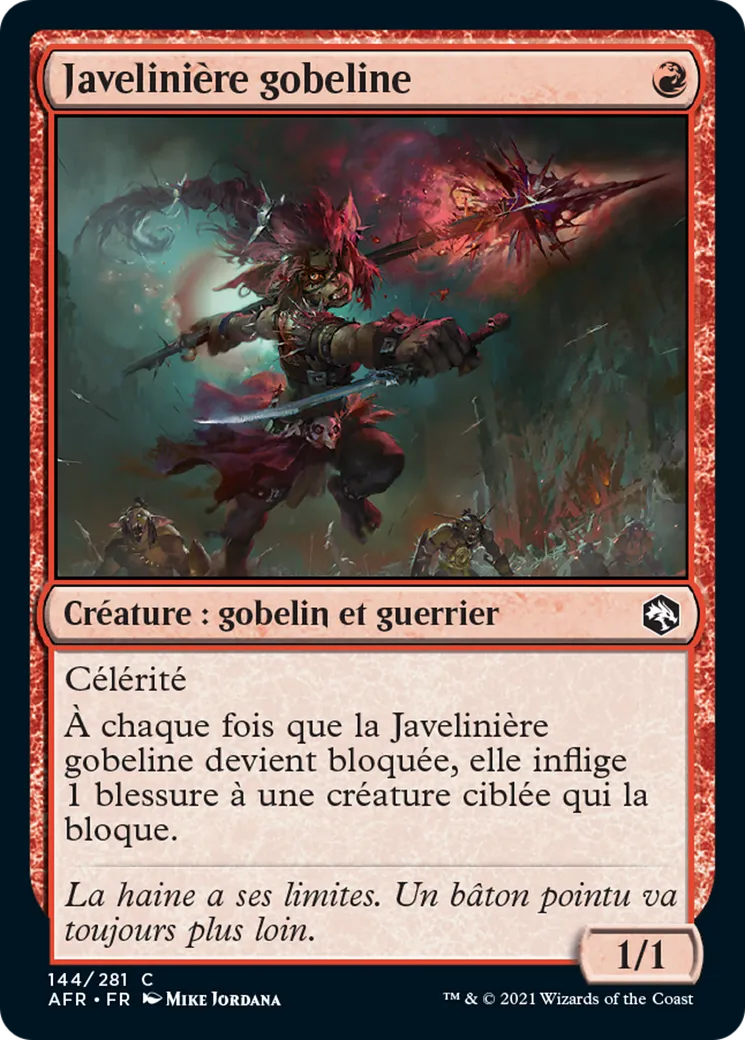 Javelinière gobeline — Adventures in the Forgotten Realms — Magic: The Gathering