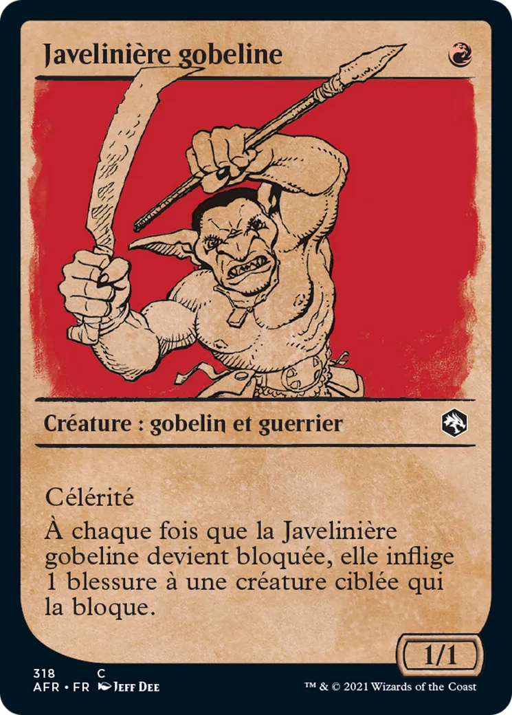 Javelinière gobeline — Adventures in the Forgotten Realms — Magic: The Gathering