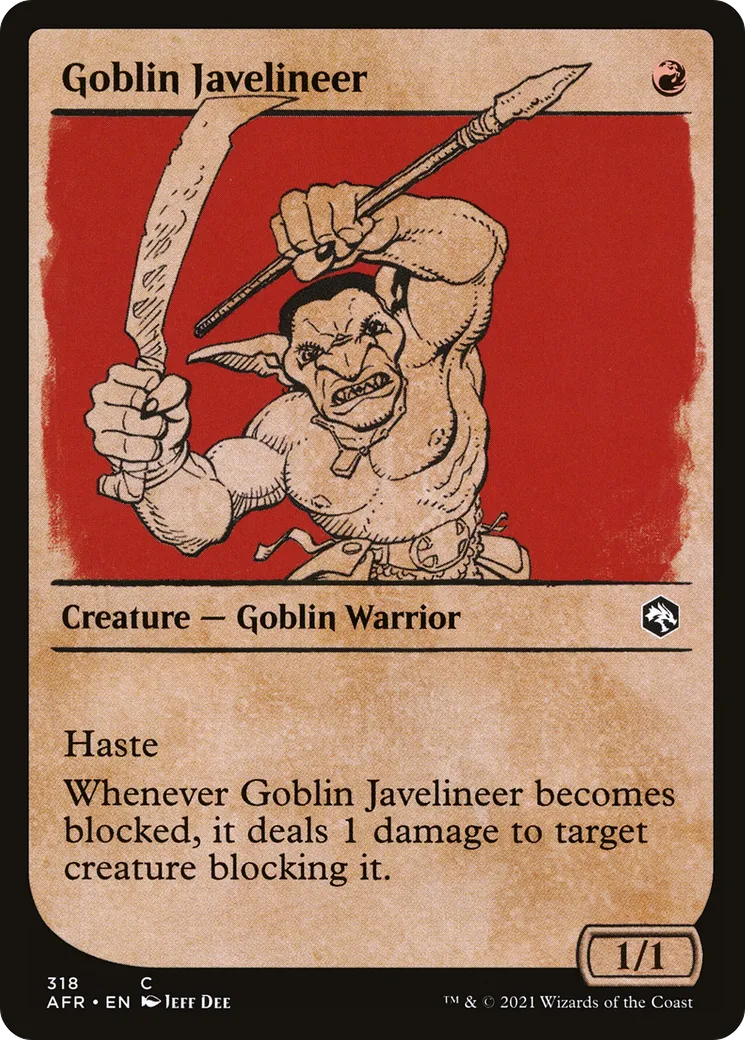 Javelinière gobeline — Adventures in the Forgotten Realms — Magic: The Gathering