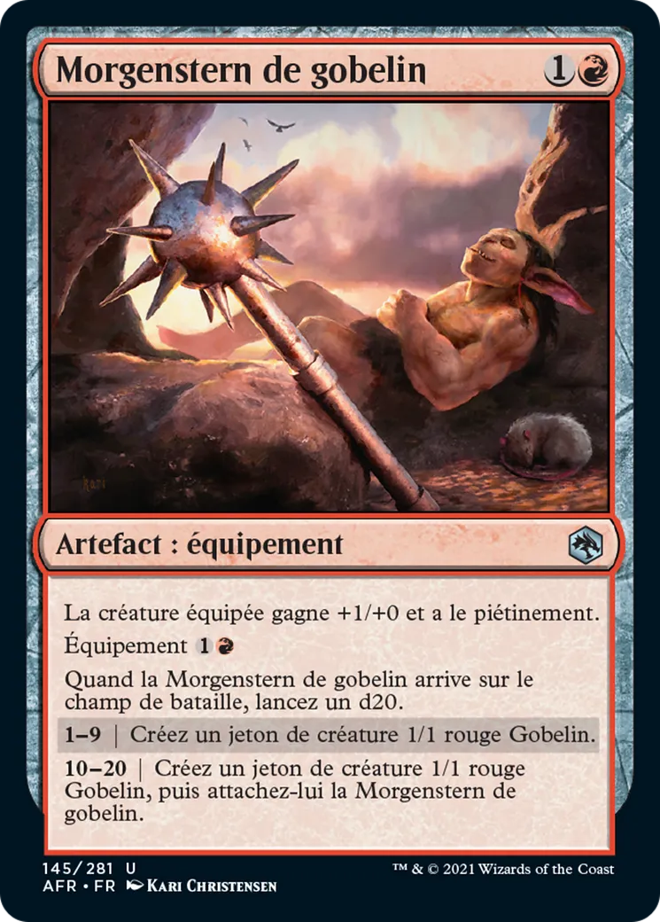 Morgenstern de gobelin — Adventures in the Forgotten Realms — Magic: The Gathering