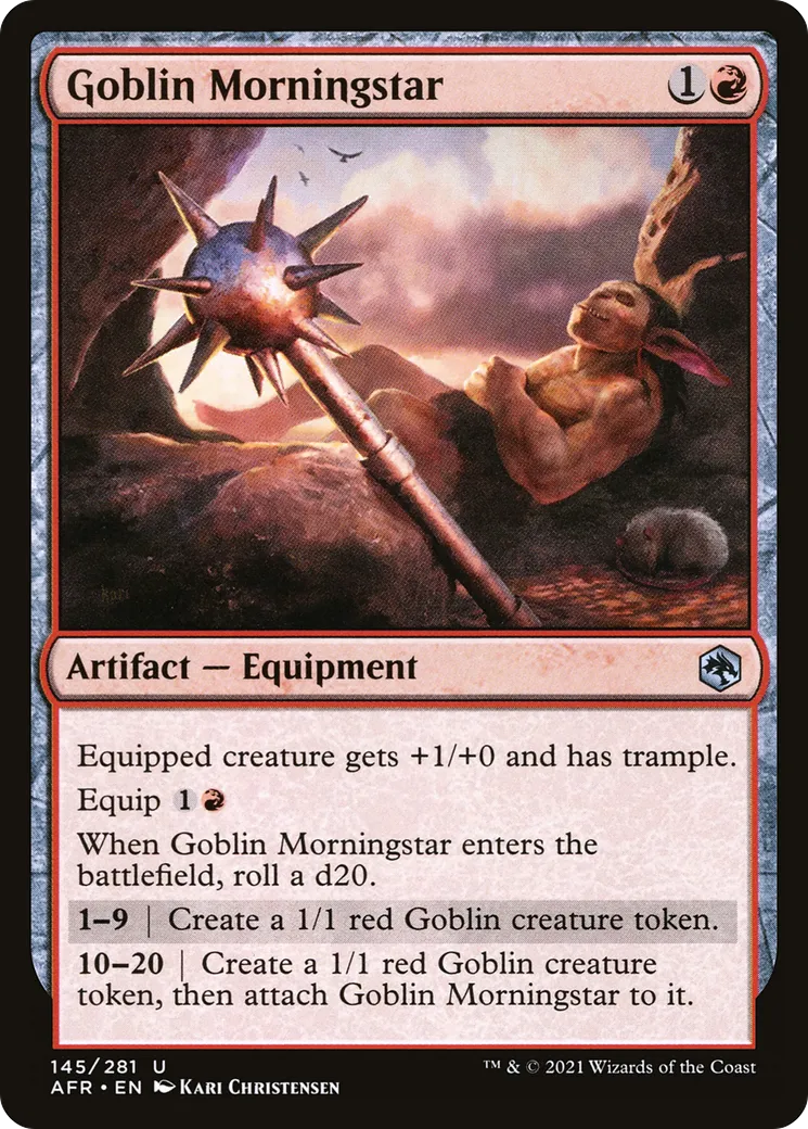 Goblin Morningstar — Adventures in the Forgotten Realms — Magic: The Gathering