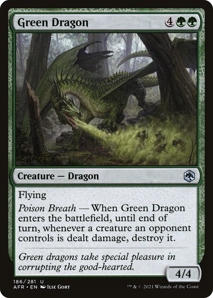 Green Dragon — Adventures in the Forgotten Realms — Magic: The Gathering