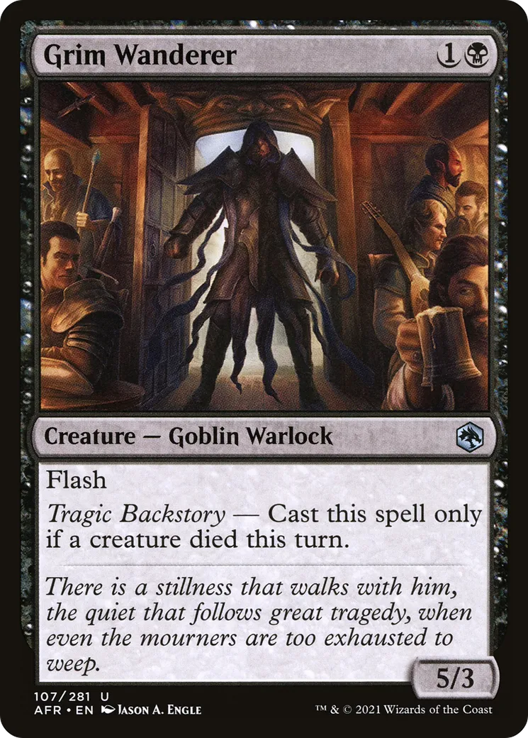 Grim Wanderer — Adventures in the Forgotten Realms — Magic: The Gathering