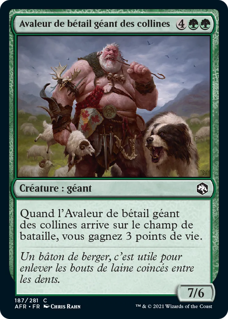Avaleur de bétail géant des collines — Adventures in the Forgotten Realms — Magic: The Gathering
