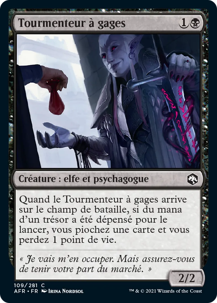Tourmenteur à gages from Adventures in the Forgotten Realms - Magic: The Gathering