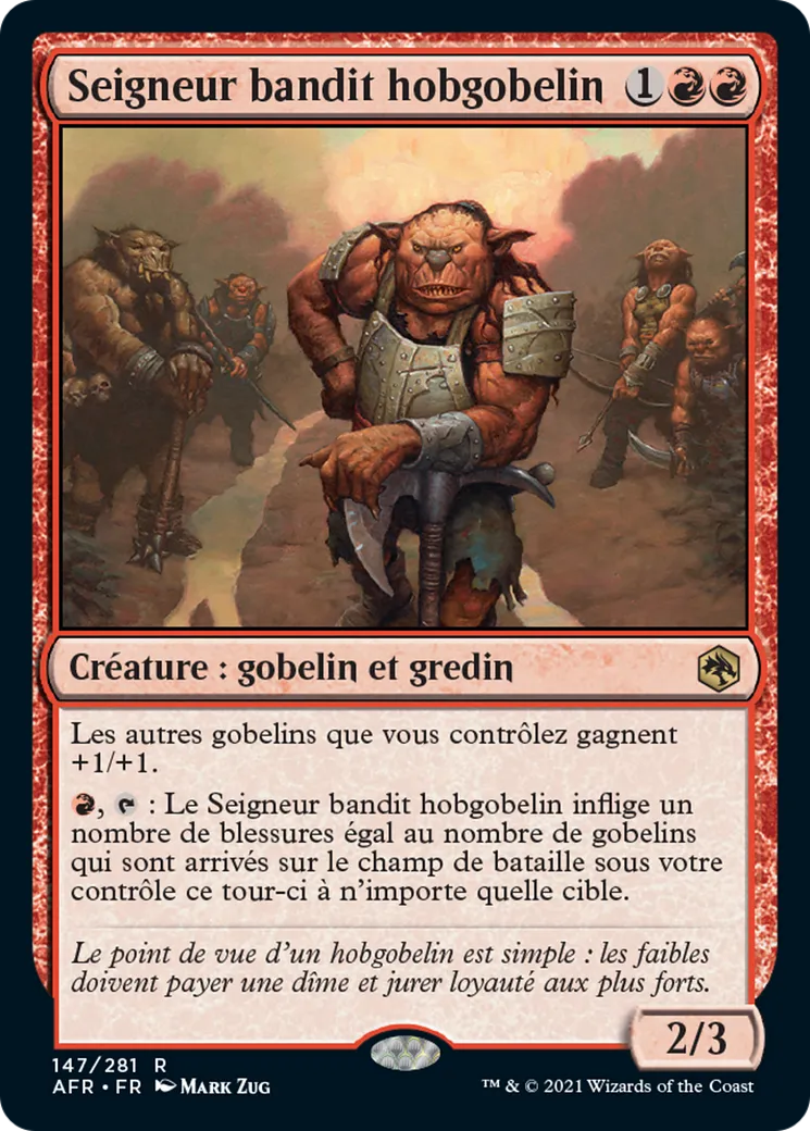 Seigneur bandit hobgobelin — Adventures in the Forgotten Realms — Magic: The Gathering