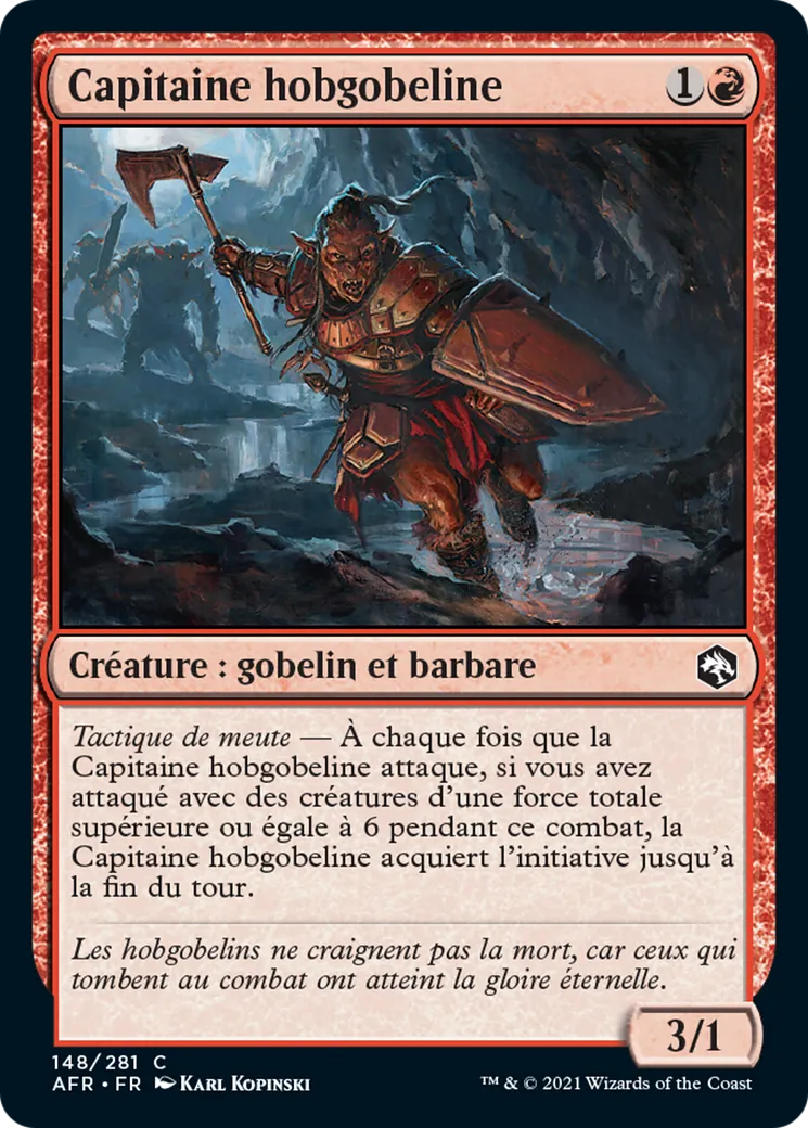 Capitaine hobgobeline — Adventures in the Forgotten Realms — Magic: The Gathering