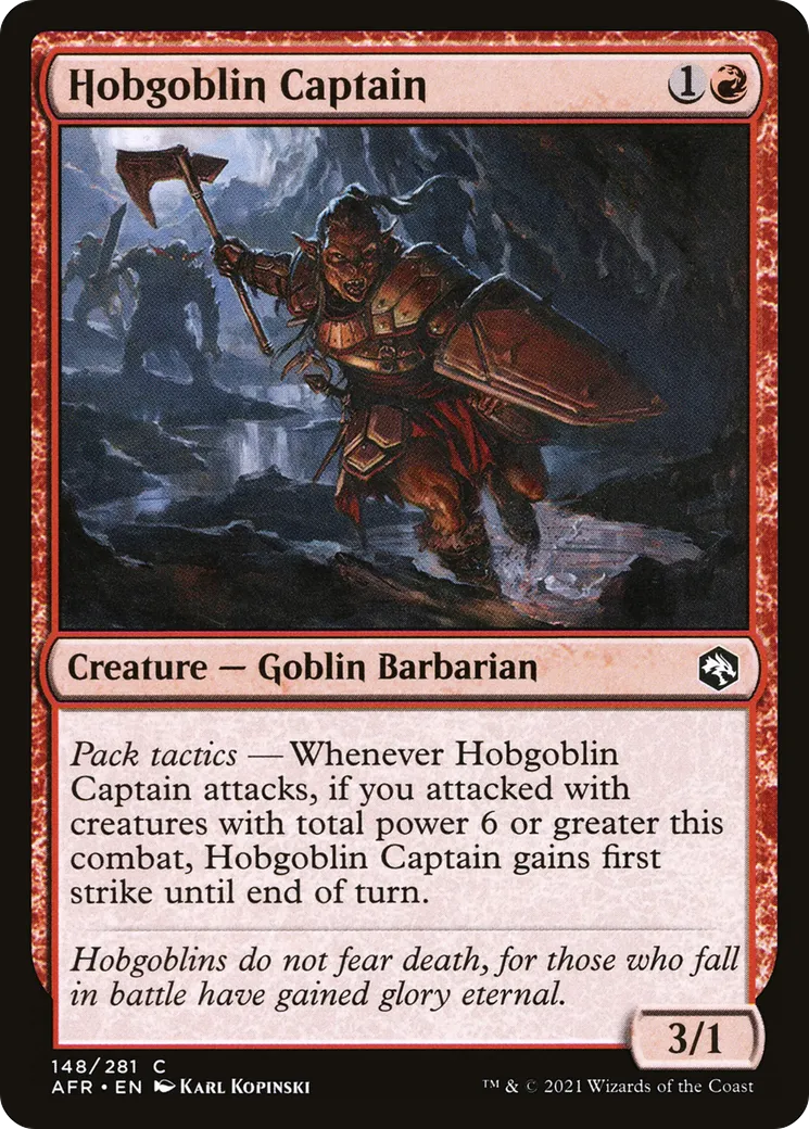 Capitaine hobgobeline — Adventures in the Forgotten Realms — Magic: The Gathering