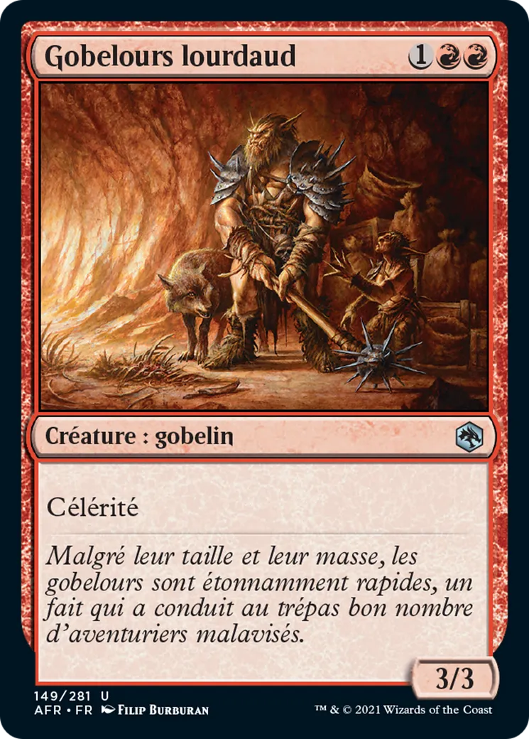 Gobelours lourdaud — Adventures in the Forgotten Realms — Magic: The Gathering