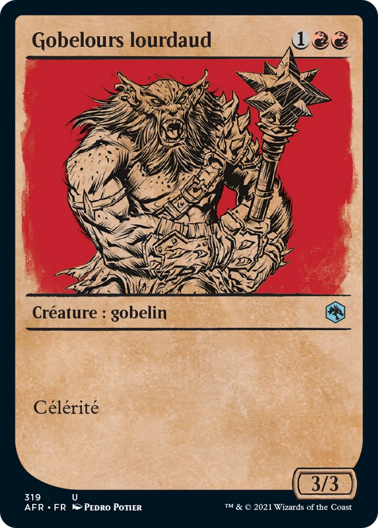 Gobelours lourdaud — Adventures in the Forgotten Realms — Magic: The Gathering