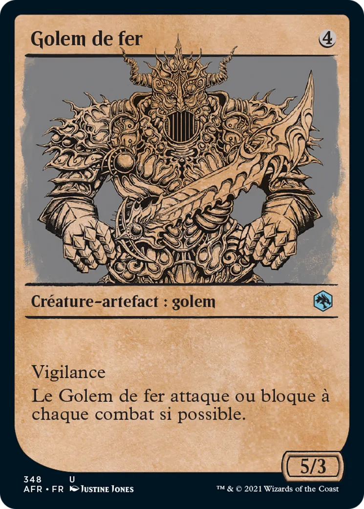 Golem de fer — Adventures in the Forgotten Realms — Magic: The Gathering