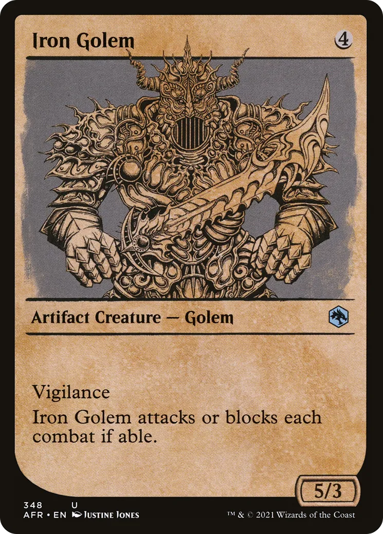 Iron Golem — Adventures in the Forgotten Realms — Magic: The Gathering
