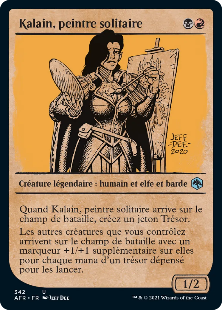 Kalain, peintre solitaire from Adventures in the Forgotten Realms - Magic: The Gathering