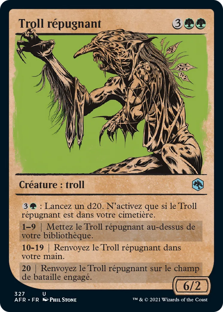 Troll répugnant — Adventures in the Forgotten Realms — Magic: The Gathering