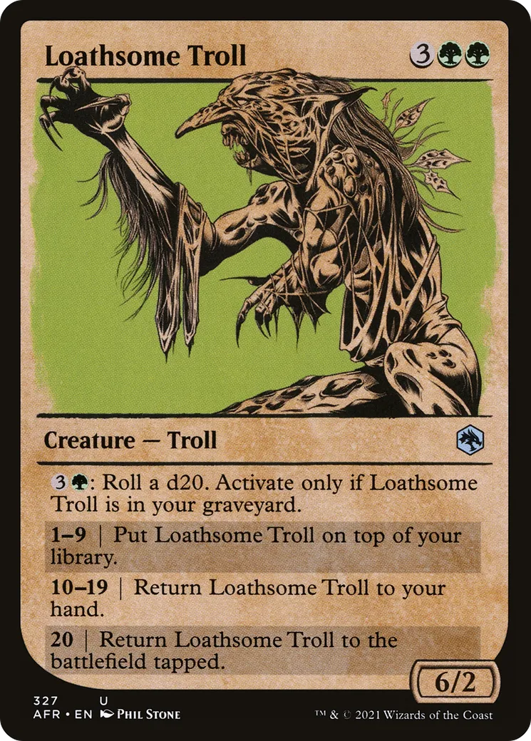 Loathsome Troll — Adventures in the Forgotten Realms — Magic: The Gathering