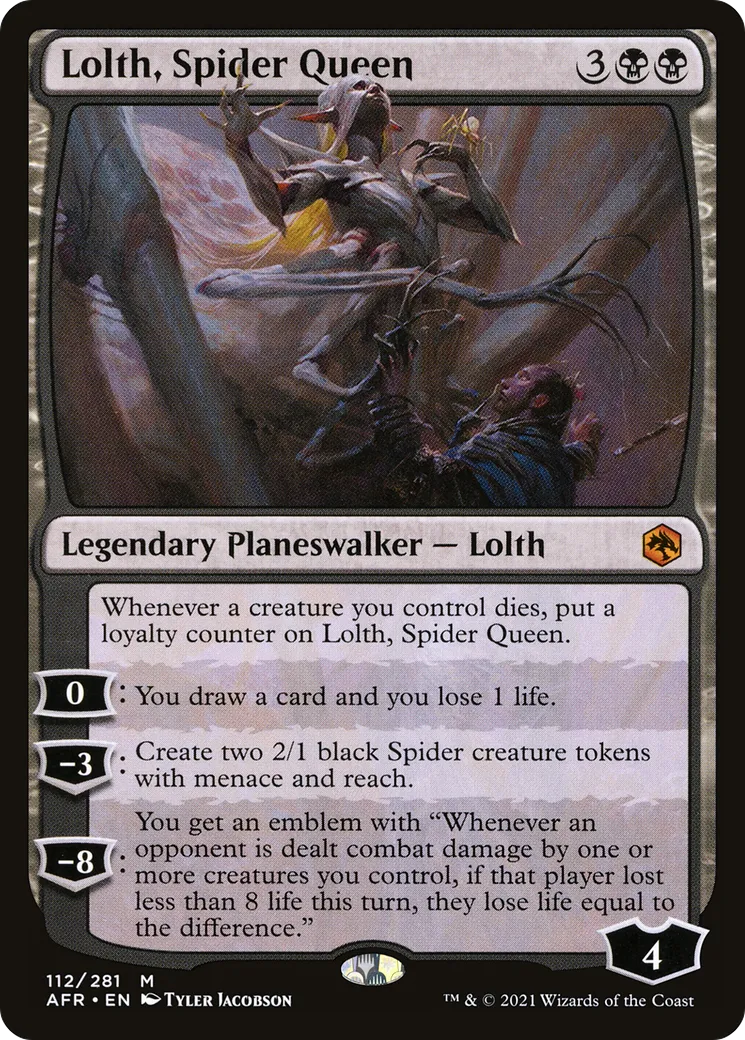 Lolth, Spider Queen — Adventures in the Forgotten Realms — Magic: The Gathering