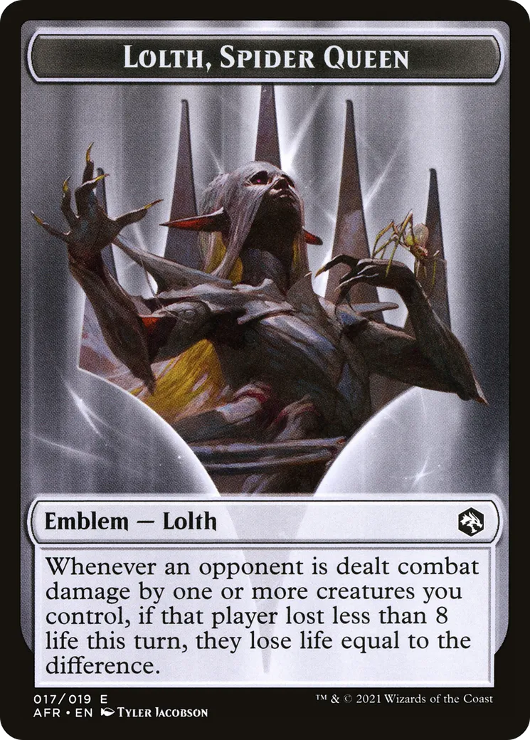 Lolth, Spider Queen Emblem — Adventures in the Forgotten Realms — Magic: The Gathering
