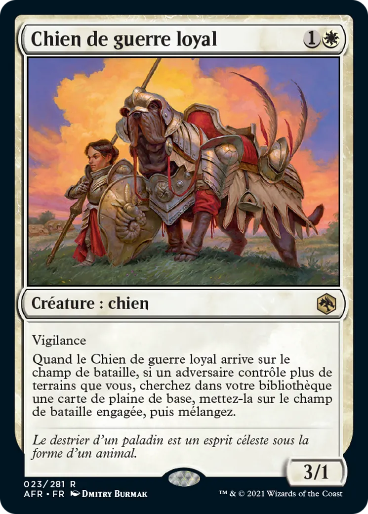 Chien de guerre loyal — Adventures in the Forgotten Realms — Magic: The Gathering