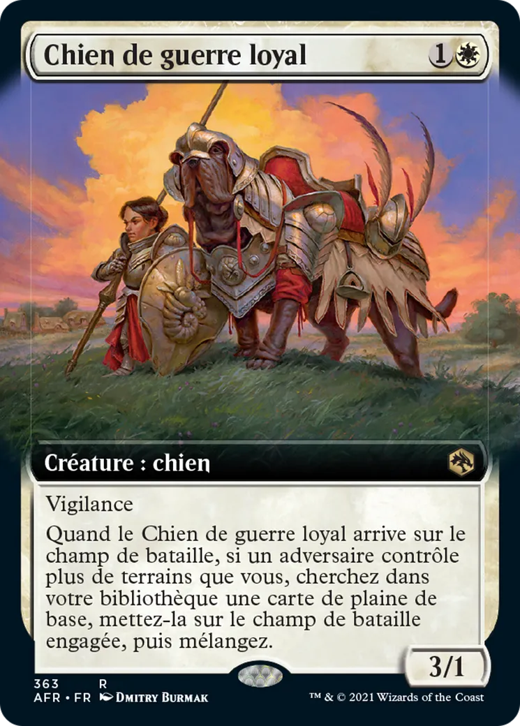 Chien de guerre loyal — Adventures in the Forgotten Realms — Magic: The Gathering