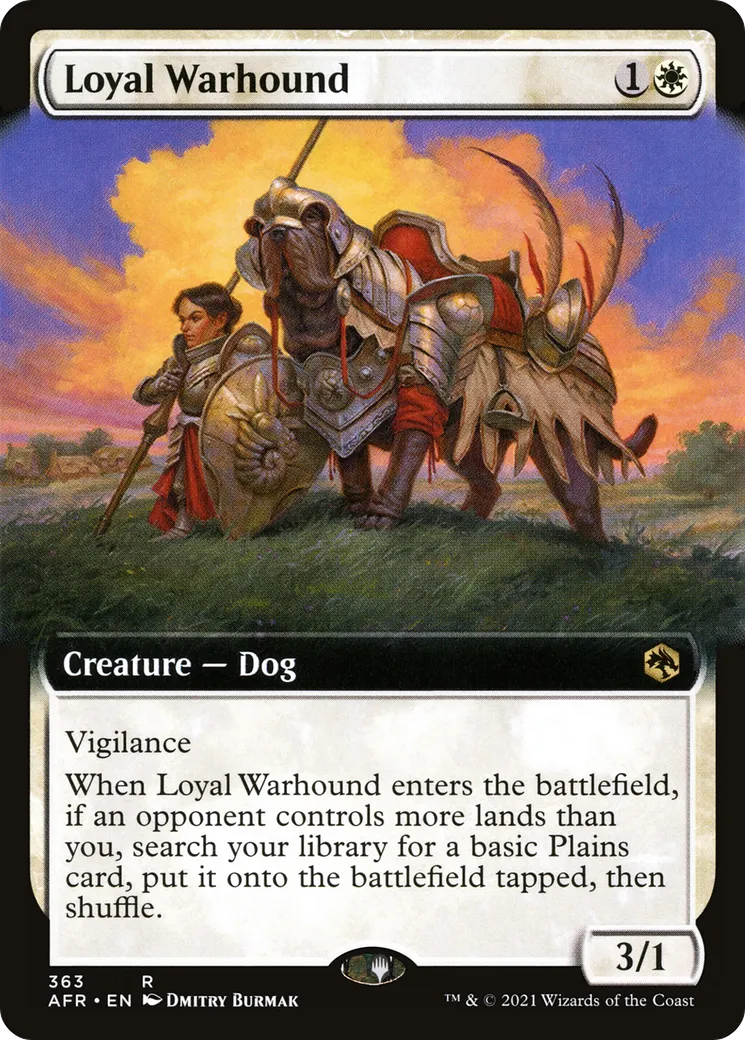 Loyal Warhound — Adventures in the Forgotten Realms — Magic: The Gathering