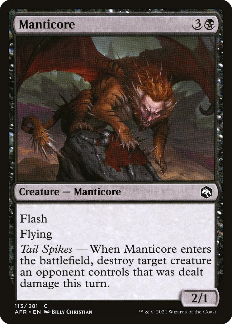 Manticore — Adventures in the Forgotten Realms — Magic: The Gathering