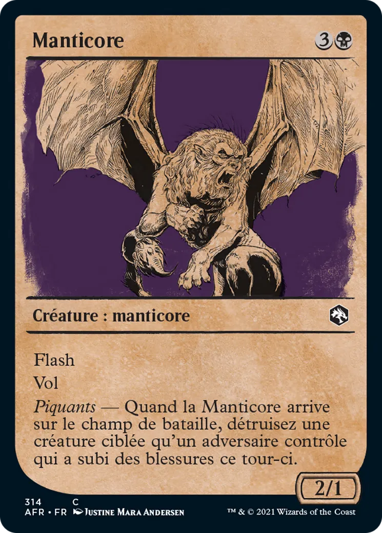 Manticore — Adventures in the Forgotten Realms — Magic: The Gathering