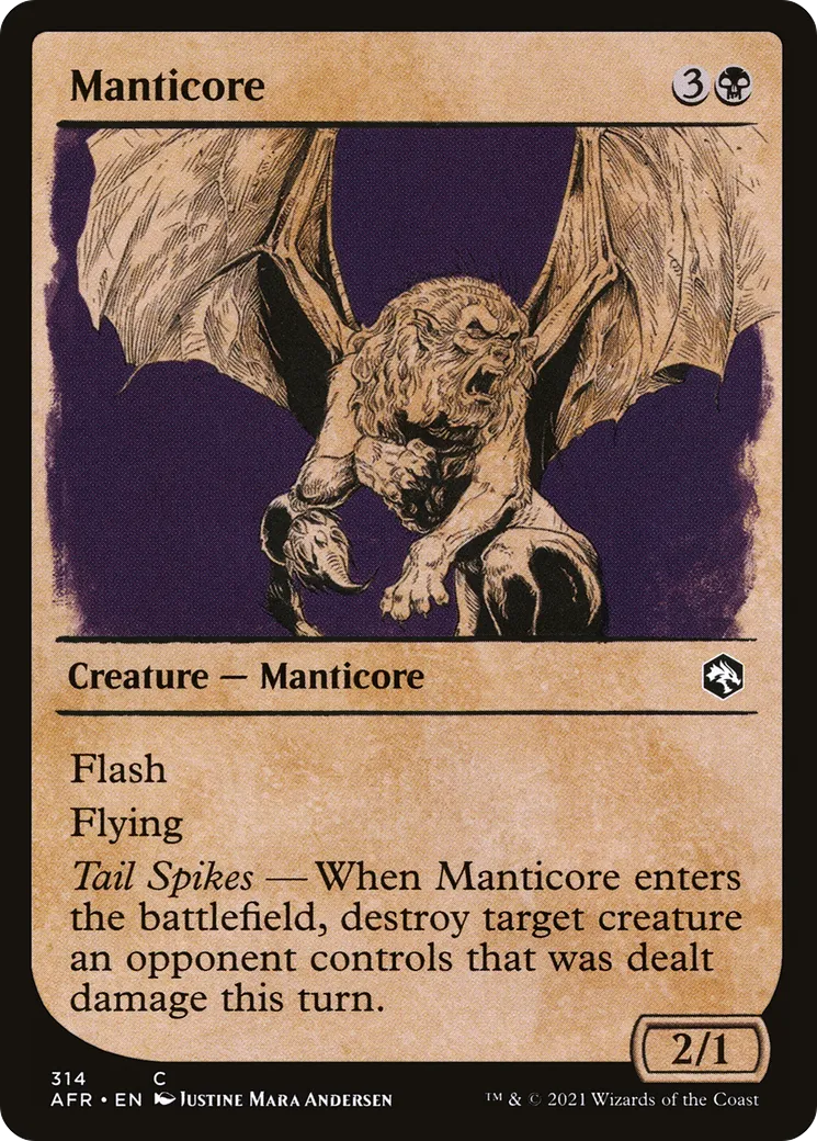 Manticore — Adventures in the Forgotten Realms — Magic: The Gathering