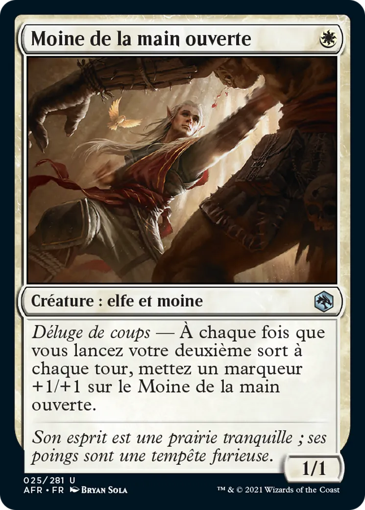 Moine de la main ouverte — Adventures in the Forgotten Realms — Magic: The Gathering