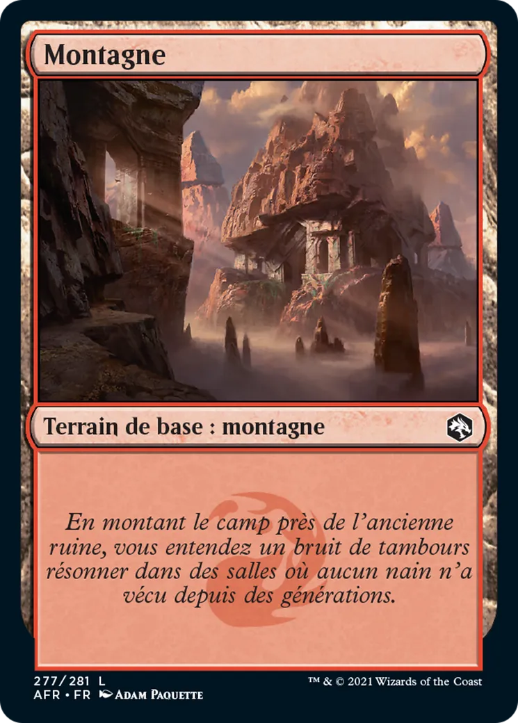 Montagne from Adventures in the Forgotten Realms - Magic: The Gathering