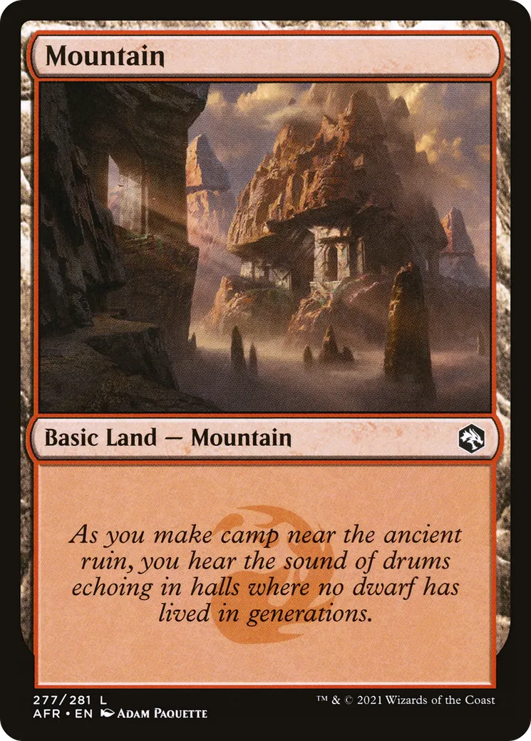 Mountain — Adventures in the Forgotten Realms — Magic: The Gathering