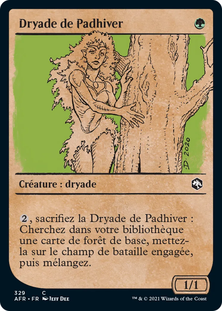 Dryade de Padhiver — Adventures in the Forgotten Realms — Magic: The Gathering